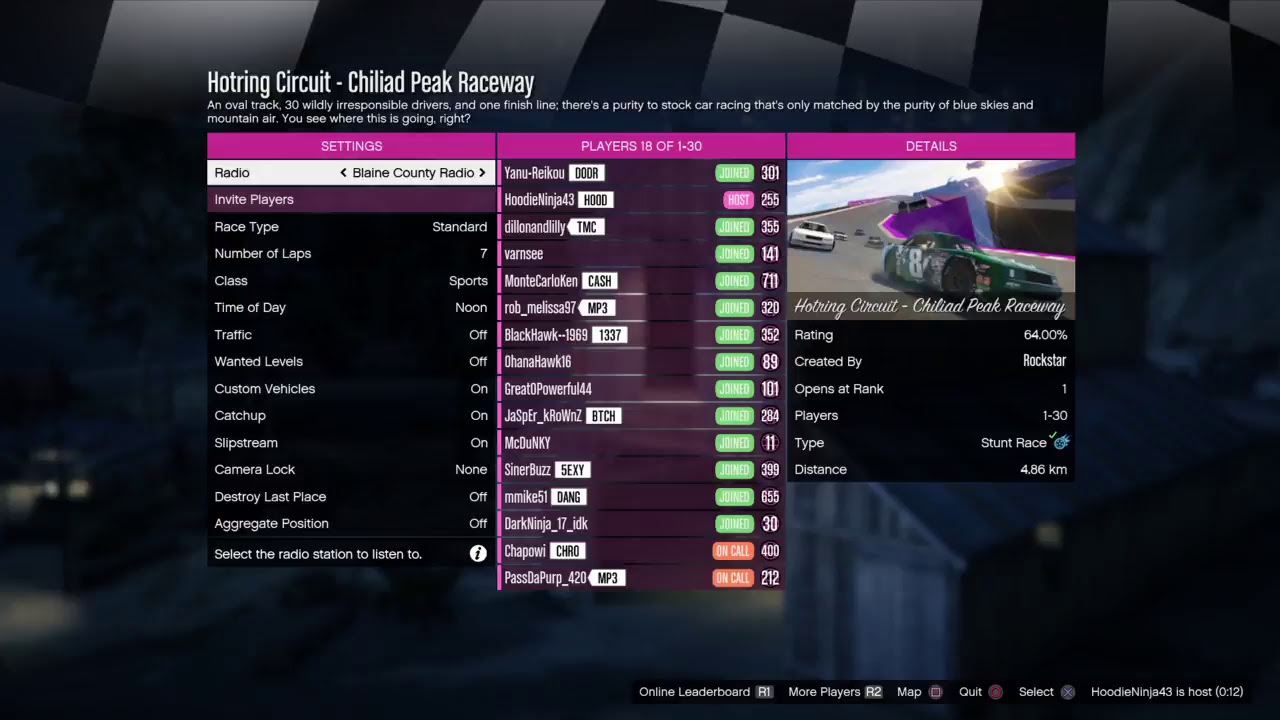 Last race of the nite