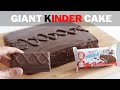 Giant Kinder Cake Recipe | Kinder Delice Cake