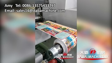 DABA 5 color label flexo printing machine with laminating