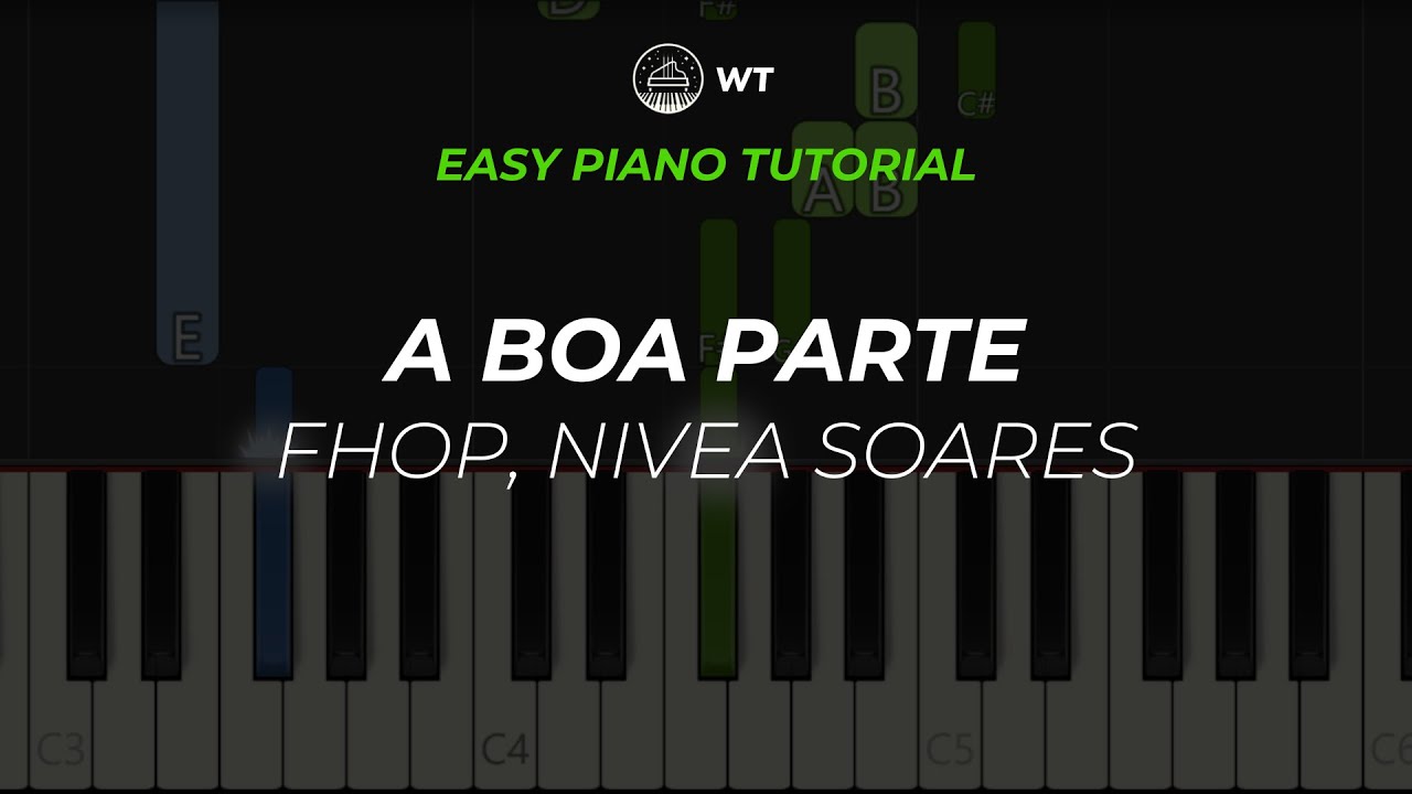 A Boa Parte (fhop music, Nivea Soares) |  Piano Tutorial FÁCIL by WT