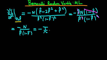Maximum Likelihood: Bernoulli random variables estimator variance part 2