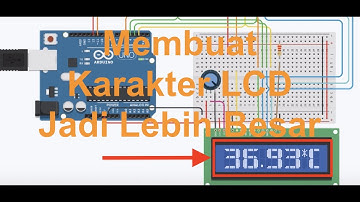 Membuat Karakter LCD 16x2 Lebih Besar dengan Arduino