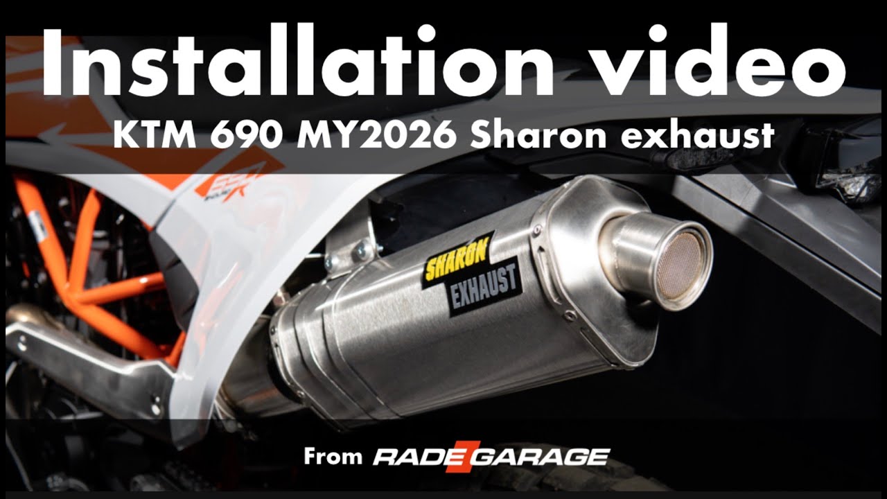 KTM 690 MY2026 Sharon exhaust installation - RADE/GARAGE