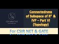 Connectedness of Subspace of R^2 & Intermediate Value Problem - Part VI (Lec 28) For CSIR NET & GATE