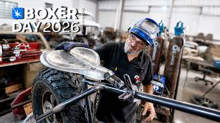 BOXERDAY 2026 | Muito Perrengue na Fabricação do Banco da Mini Moto!
