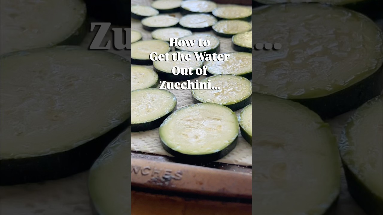 How to get water out of zucchini! 💚 