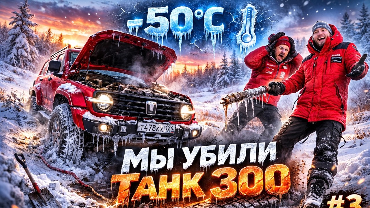Мы убили ТАНК 300 в тундре ❄️ Экспедиция из Эвенска к границе Камчатки | -50° и без дорог