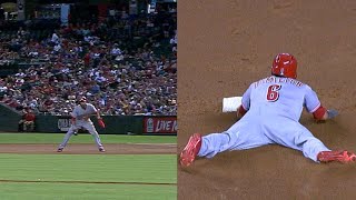 CIN@ARI: Hamilton swipes three bags vs. the D-backs
