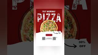 pizza ad poster design with canva | graphic design for free | canva tricks for free | #shorts