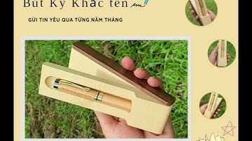 Bút gỗ khắc tên quà tặng ấn tượng