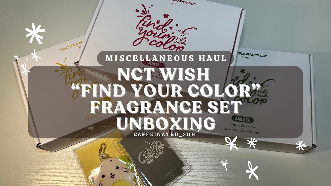 Распаковка набора ароматов NCT Wish 
