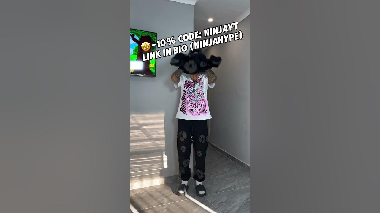 Denim Tears Black on Black Hoodie Unboxing and Try on from Ninjahype, nice quality #fashionhaul