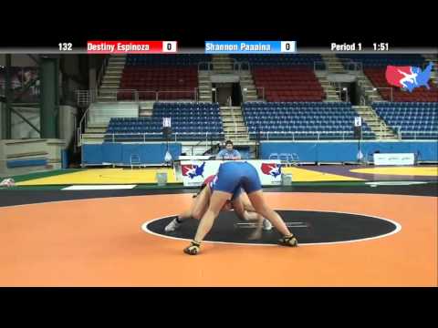 Fargo 2012 132 Round 3 Destiny Espinoza California Vs Shannon Paaaina Hawaii 