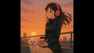 Sunset Rooftop Chill 🌇 | NeoFi Girl & Coco's Evening Coffee Vibes screenshot 4