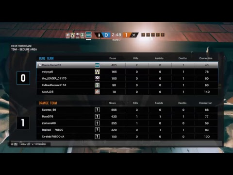 Rainbow 6 trying to get diamond (live) with XxDeadGamerxX153 and AlexAJ05
