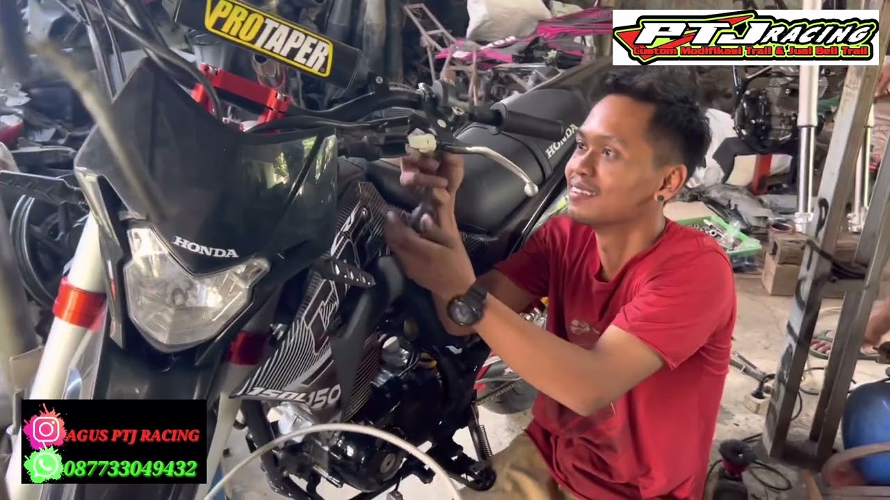 Bengkel Trail PTJ RACING PURWODADI Review Unit yg Di Modif