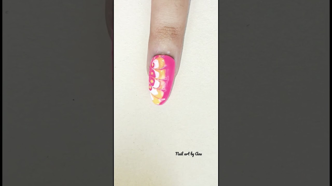 Easy Nail Art Design At Home 💛💗 