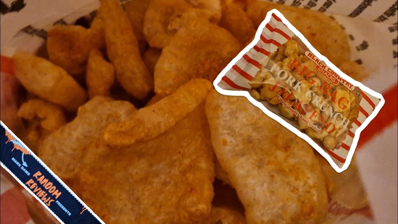 Black Country Snacks Big Bag Pork Crunch Jalapeno  - Random Reviews 