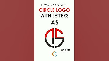 How to make a circle logo with letters 1 in adobe illustrator #shorts #learncreative