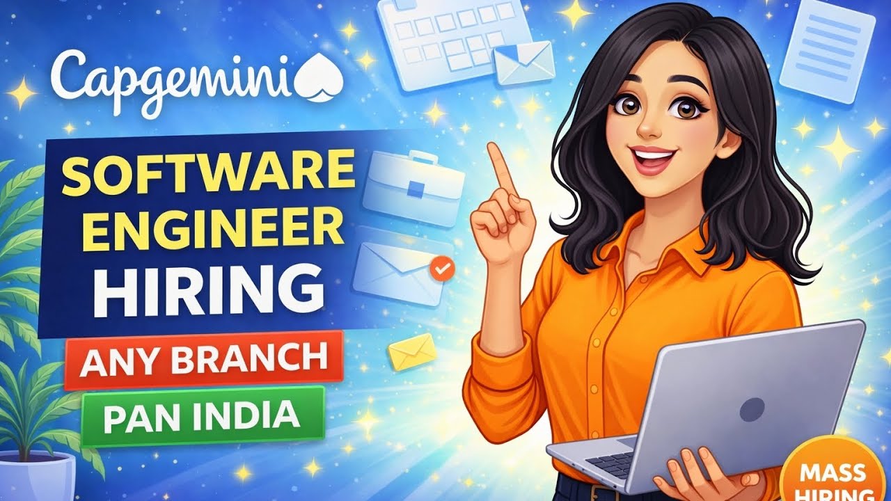 🚀 Capgemini Software Engineer Hiring 🔥 | Any Branch | PAN India 🇮🇳 ...