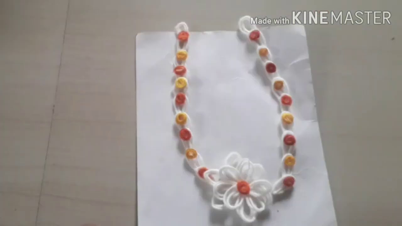 Gejje vastra Design/DIY Vastra mala/Cotton Garland/How to make cotton Garland