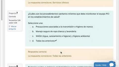 Evaluación del Módulo 2 . Curso básico de prevención y control de infecciones multirresistentes