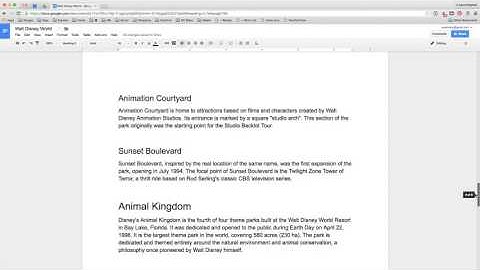 Using Text Styles and Table of Contents or Document Outline to Organize a Google Doc
