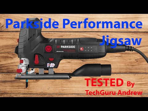 Бесщеточный электролобзик с лазерным наведением Parkside PPSTK 550 A1 (550 Вт, Германия), видео 1