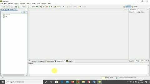 Lesson 1 - The interface of Android developer tool Eclipse