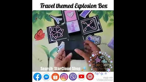 Travel themed special explosion box