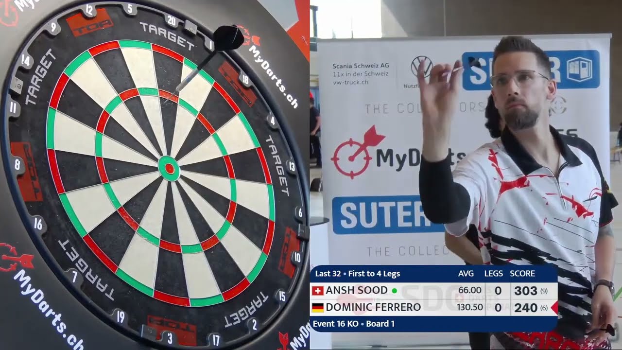 Ansh Sood vs Dominic Ferrero Highlights / SDC Tour 16 Last 32 2025