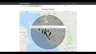 Use of  Semantic Web technologies to find near by Hospitals