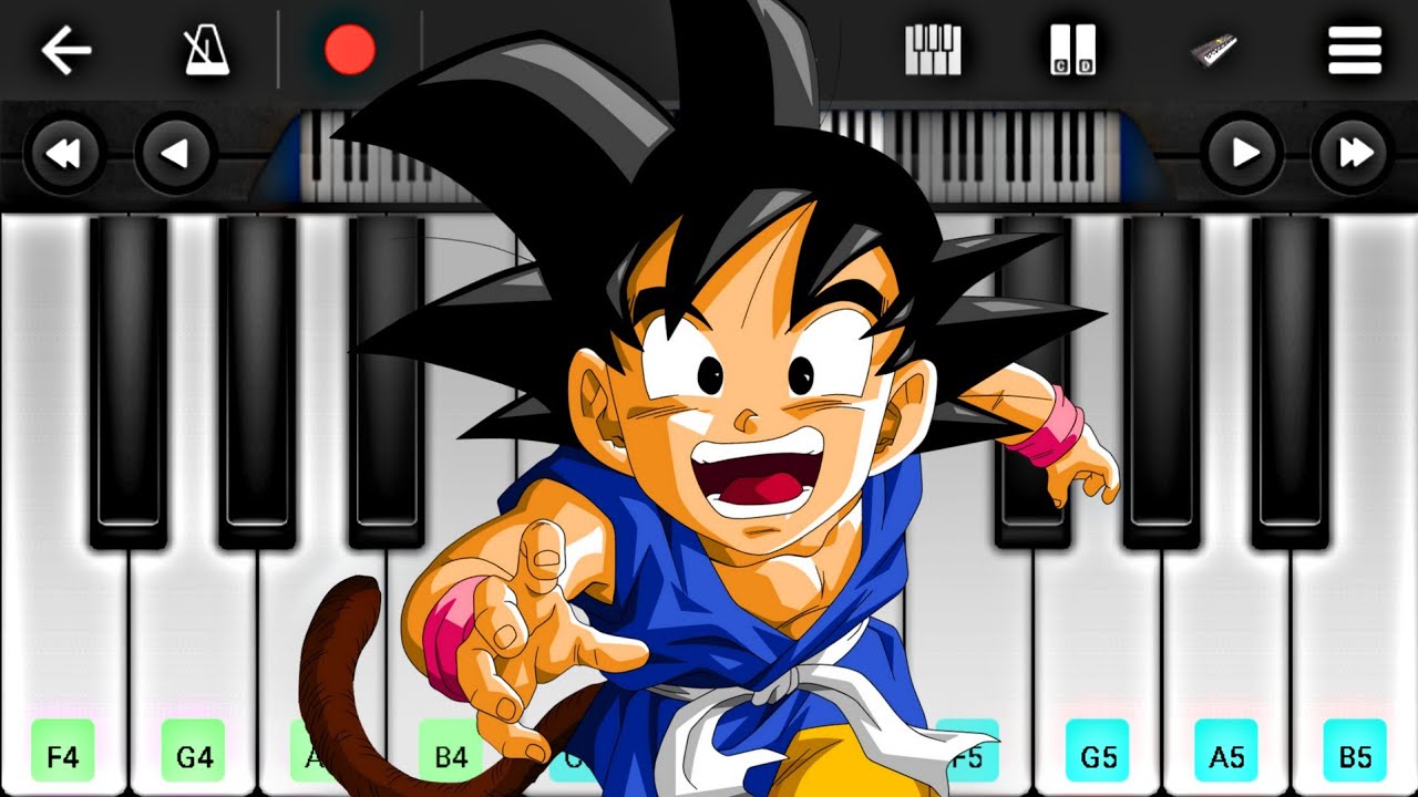 Dragon Ball GT Opening Theme (PERFECT PIANO) EASY Piano Mobile