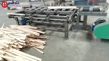 Vận hành chuyền máy cưa xẻ gỗ tròn công suất 100m3 cho khách