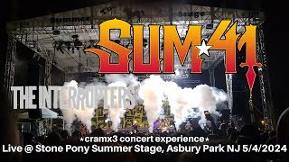 Sum 41 &amp; The Interrupters LIVE @ SOLD OUT Stone Pony Summer Stage Asbury Park NJ 5/4/2024