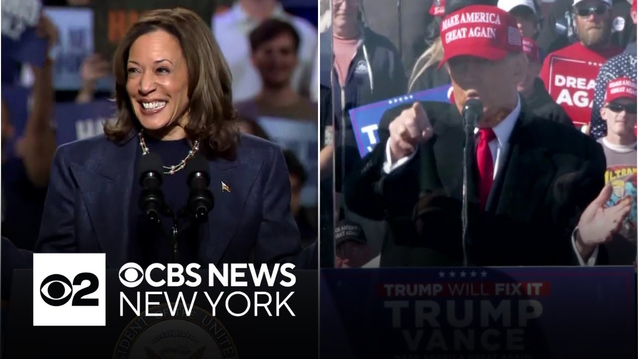 Harris, Trump make final campaign push in battleground states - YouTube