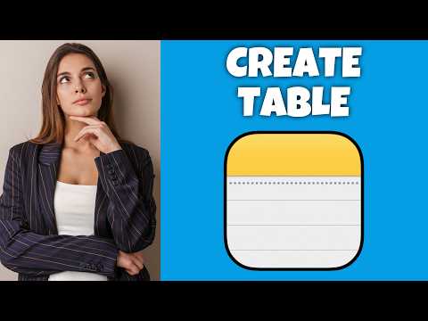 How To Create A Table On Notes App (Mac) | Step By Step Guide - Notes App Tutorial