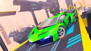 Mega Ramps - Galaxy Racer - Impossible Stunt Car Tracks 3D - Android Gameplay screenshot 2