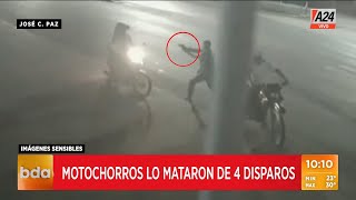 Inseguridad en José C. Paz: motochorros lo asesinaron de cuatro disparos  por la moto