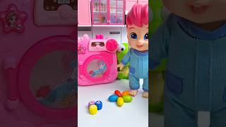 ASMR Toy Unboxing Bebefinn Washing Machine Set | Satisfying Toy Play with PyPy #shorts
