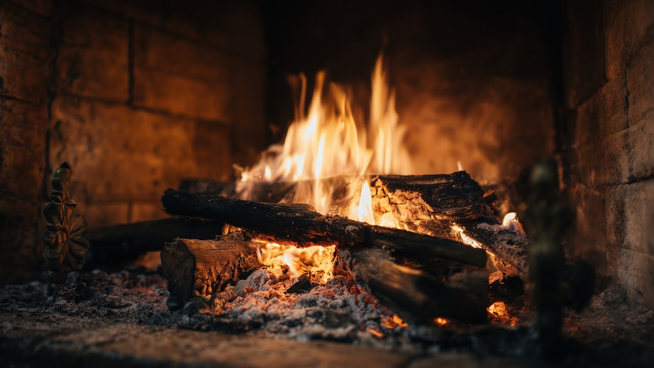 🔥 Fireplace 4K Real Fire Ambience | Ultra Relaxing