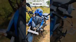 high labour cost in bajaj 😬! blue demon 😈! ns125! #viral #shorts #trending