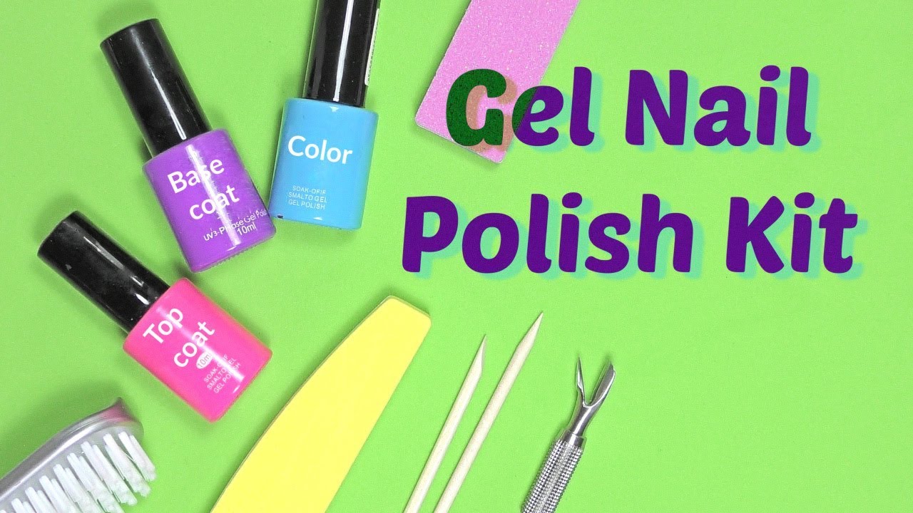 Gel Nail Polish Kit Products you need for Gel Overlay at Home YouTube