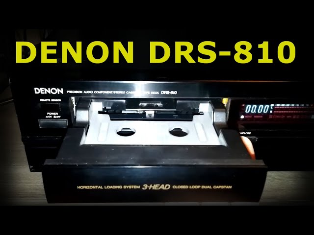 DENONデノン　デンオン　DRS-810-Kのチラシ DENON DRS-810 - Vintage Horizontal Front Loading 3 Head Cassette