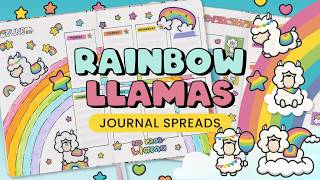 JOURNAL WITH ME: 🦙🌈 ft. Rainbow Llamas | Hubman and Chubgirl