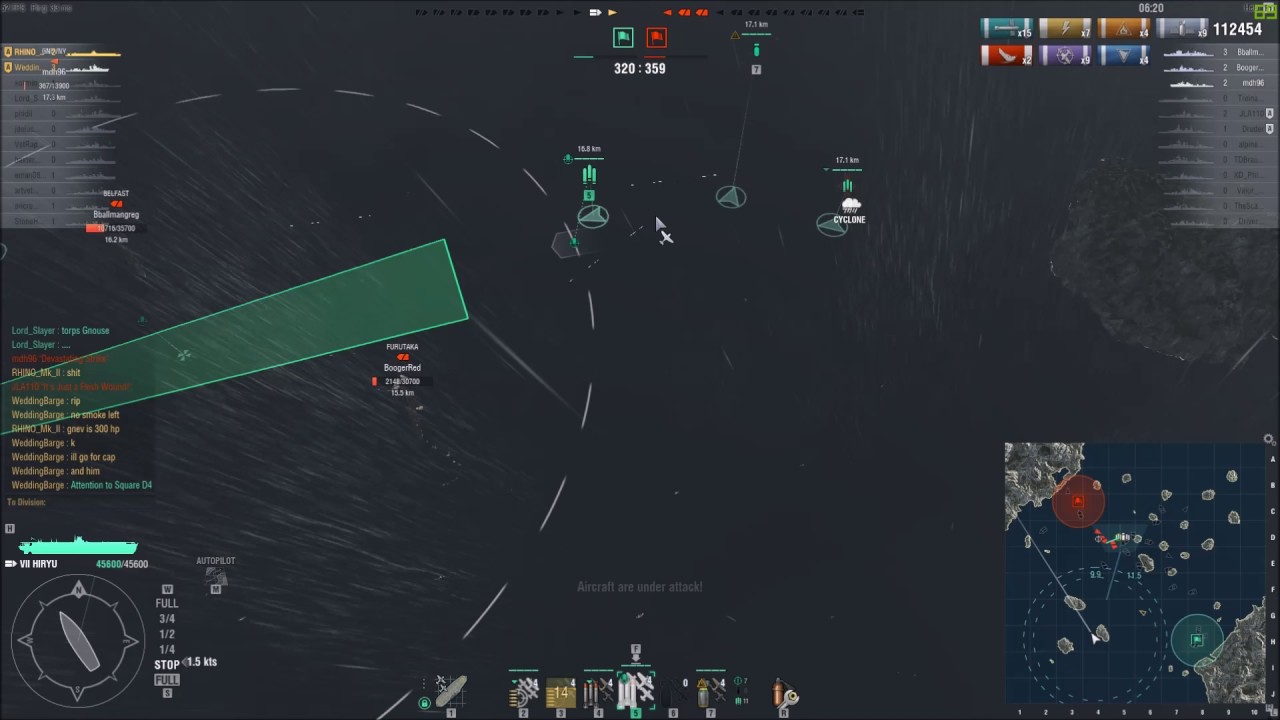 World of Warships - Hiryu Perfect Drops & Triple Strike