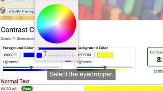 Contrast Checker Tutorial