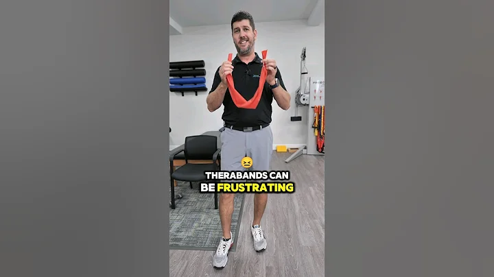 Easiest & Safest Way To Tie A Theraband #physicaltherapy #physiotherapy