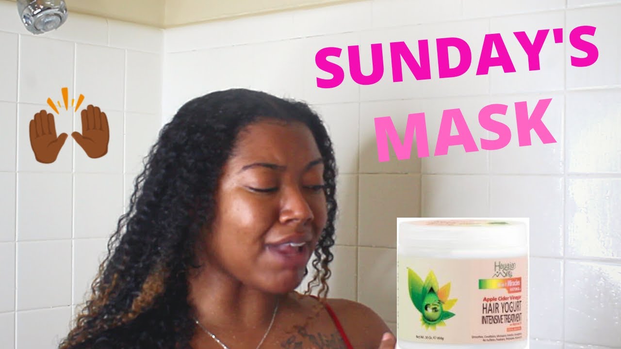 Sunday's Mask 🙌🏾 Hawaiian Silky ACV Hair Yogurt Intensive Treatment