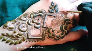 Simple Arabic Back Hand Mehndi Design ll Easy & Elegant Arabic Mehndi Design ll Latest Mehndi Design